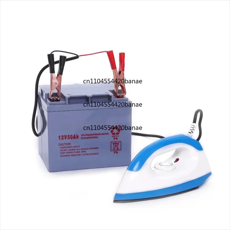 12V DC electric iron, ironing machine for connecting the battery, wired small electrical appliance, dry iron, ironing clothes
