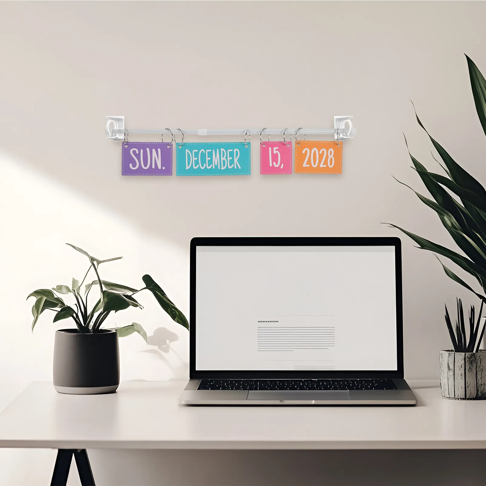 

Calendar Bulletin Board Set Flip Design 2024 Through 2028 for School Home Calendar of Week Poster Dry