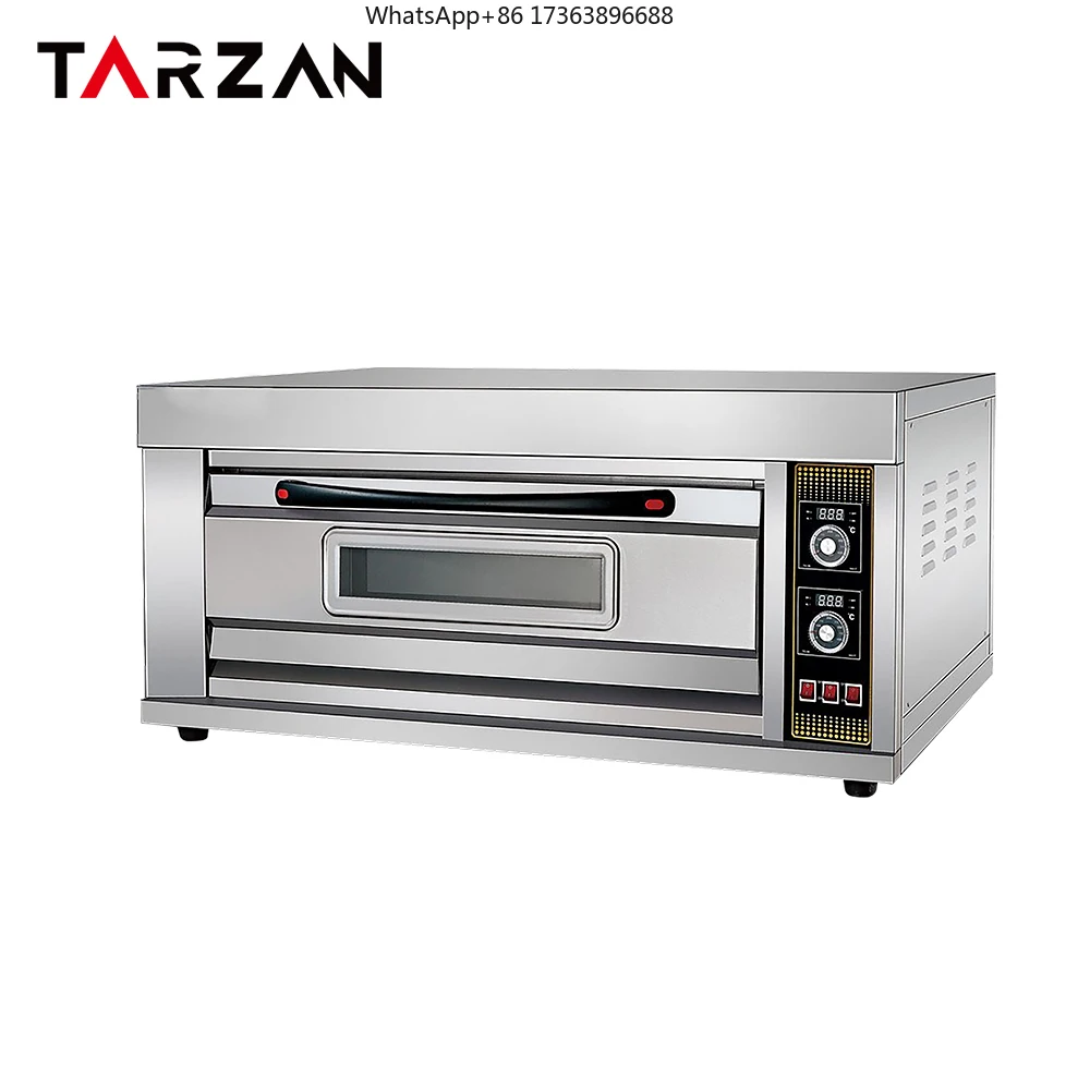 Electric Commercial Bakery Oven Pizza Bakery Machine Industrial 1 Deck Baking Oven for Bread and Cake
