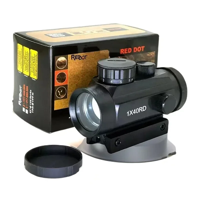 Celownik kolimatorowy Red Green Dot 1X40, metalowa obudowa, celownik punktowy czerwono-zielony, 5 poziomów jasności, pasuje do akcesoriów do pistoletów zabawkowych 11mm/20mm