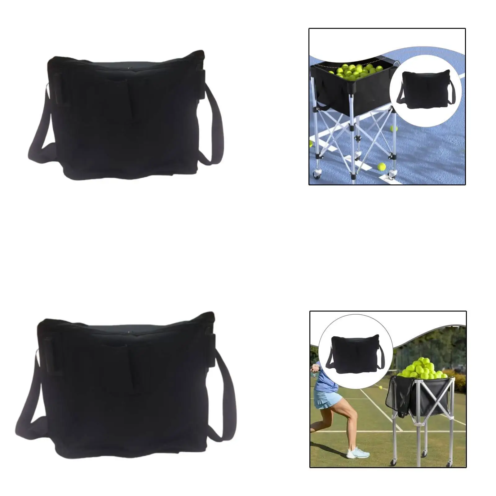 Sports Practice Cart Replace Bag Tear Resistant Cloth Ball Holder for Pickleball Accessories Case Bag view 4