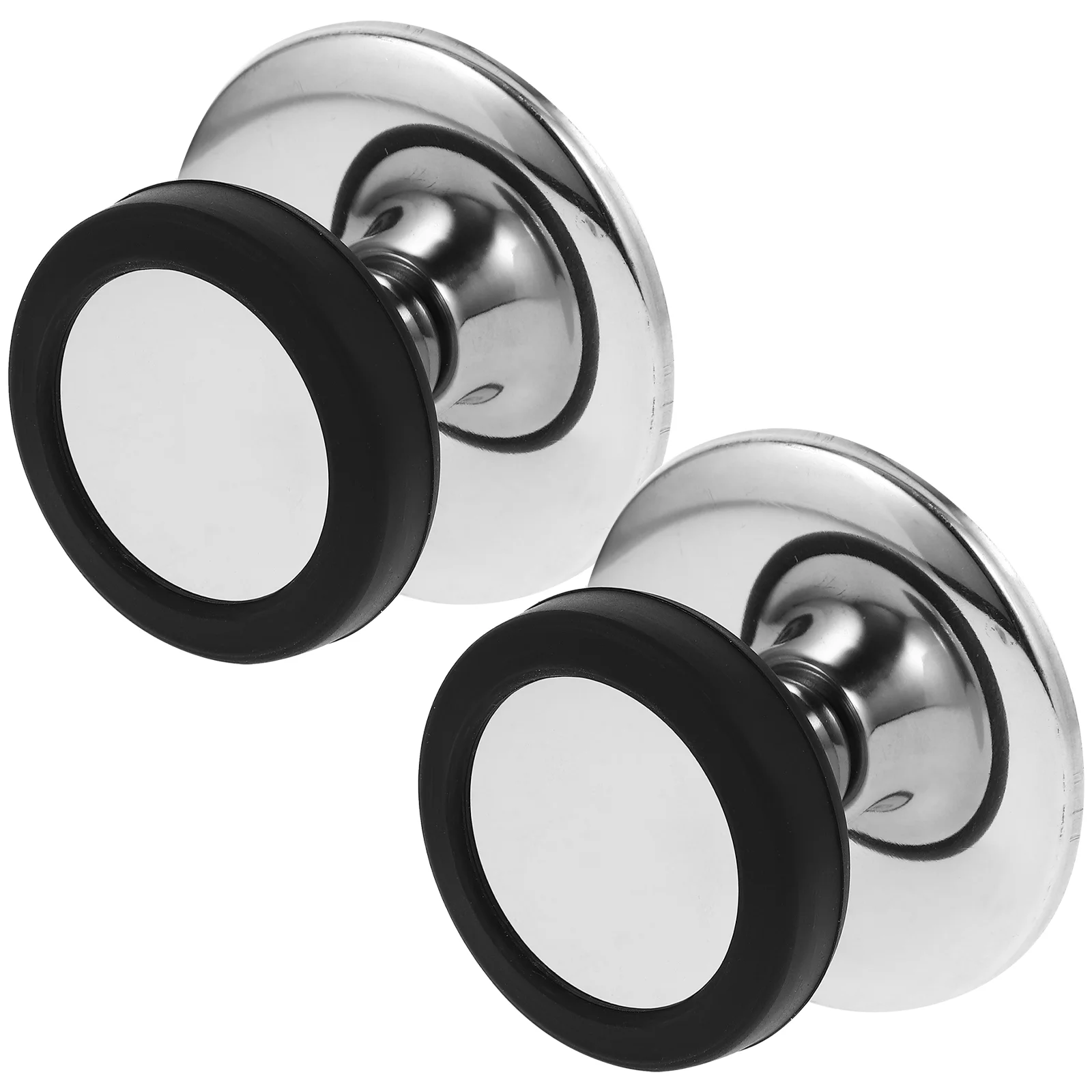 

2 Pcs Pot Cover Lid Knob Wear-resistant Pan Knobs Handles Compact Universal Household Metal