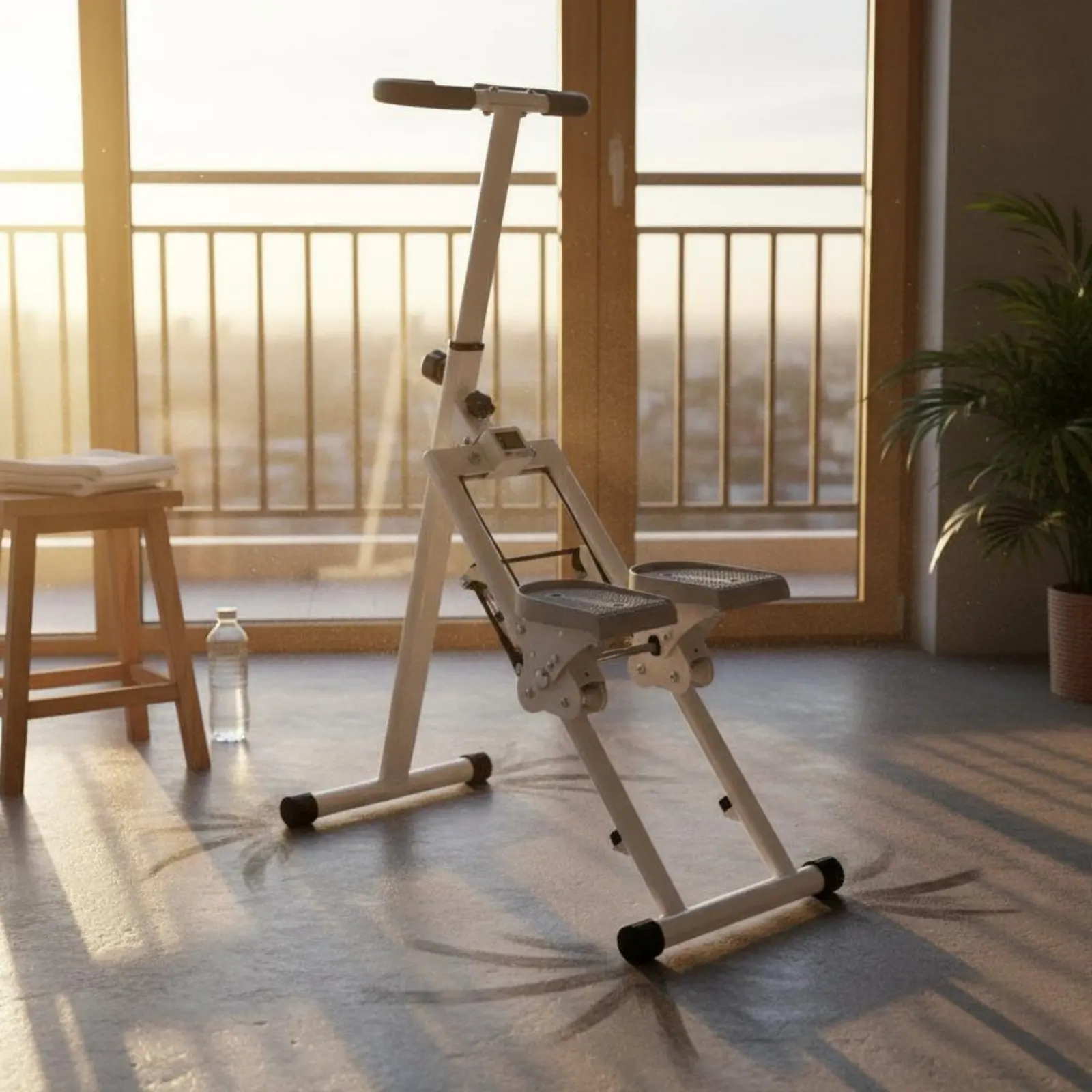 

Складной степпер-тренажер для дома с цифровым дисплеем, экономия места, низкий уровень стресса для организма