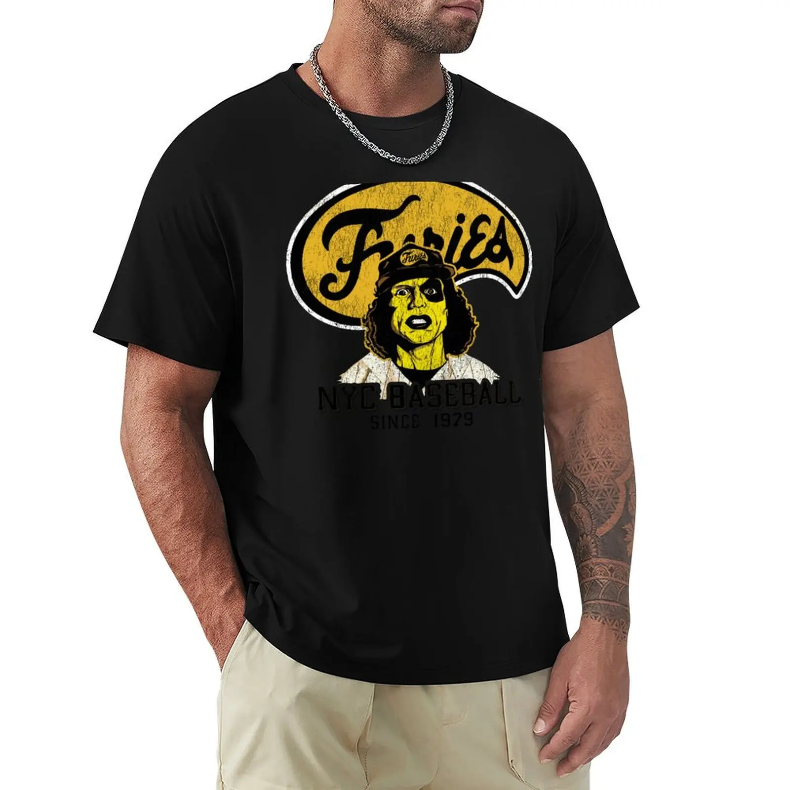 

Warriors Baseball Furies Lts Worn T-Shirt hippie clothes Short sleeve tee anime clothes topping men clothes