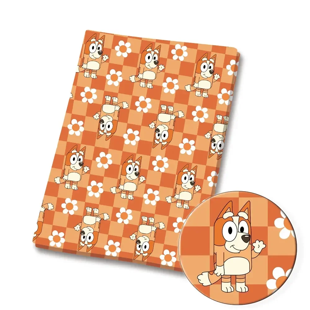 

140x50CM Bluey Cartoon printed fabric DIY Cartoon Polyester/100Cotton/satin Fabric Patchwork Tissue Kid Sewing Doll Curtain