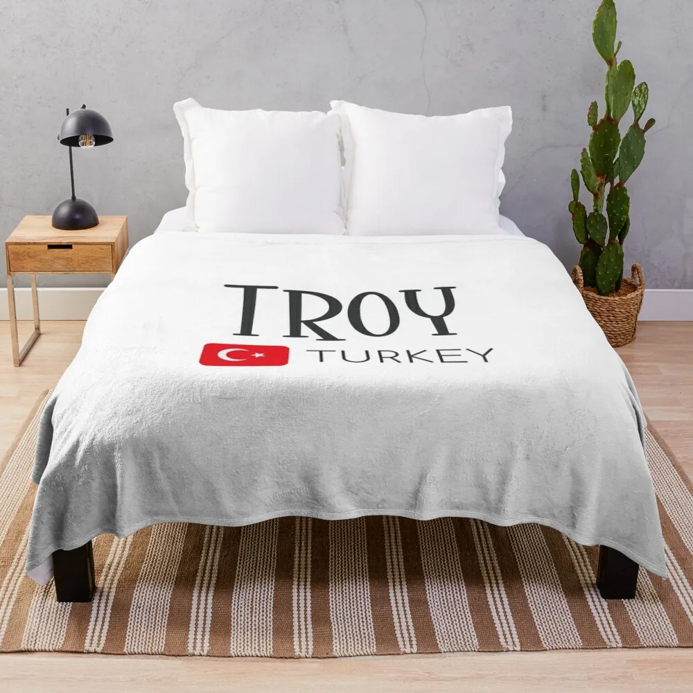 

Troy - Turkey Throw Blanket sofa bed Furry Extra Large Throw blankets ands Blankets