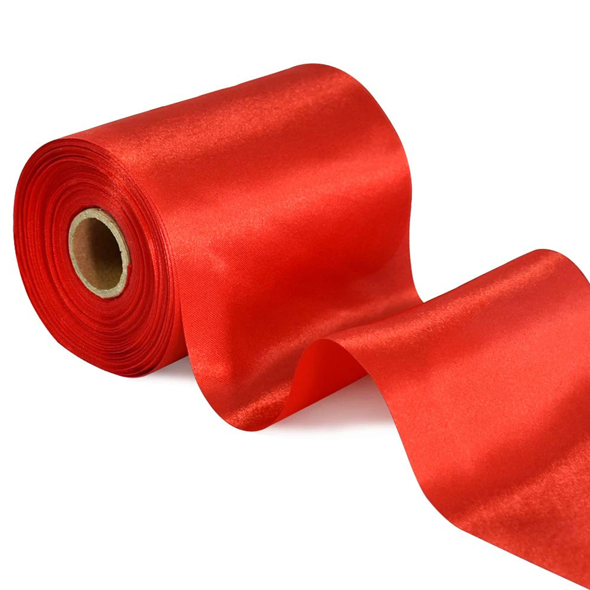 Wide Large Satin Silk Band Satin Fabric Red Ribbon Red Satin Satin Ribbon