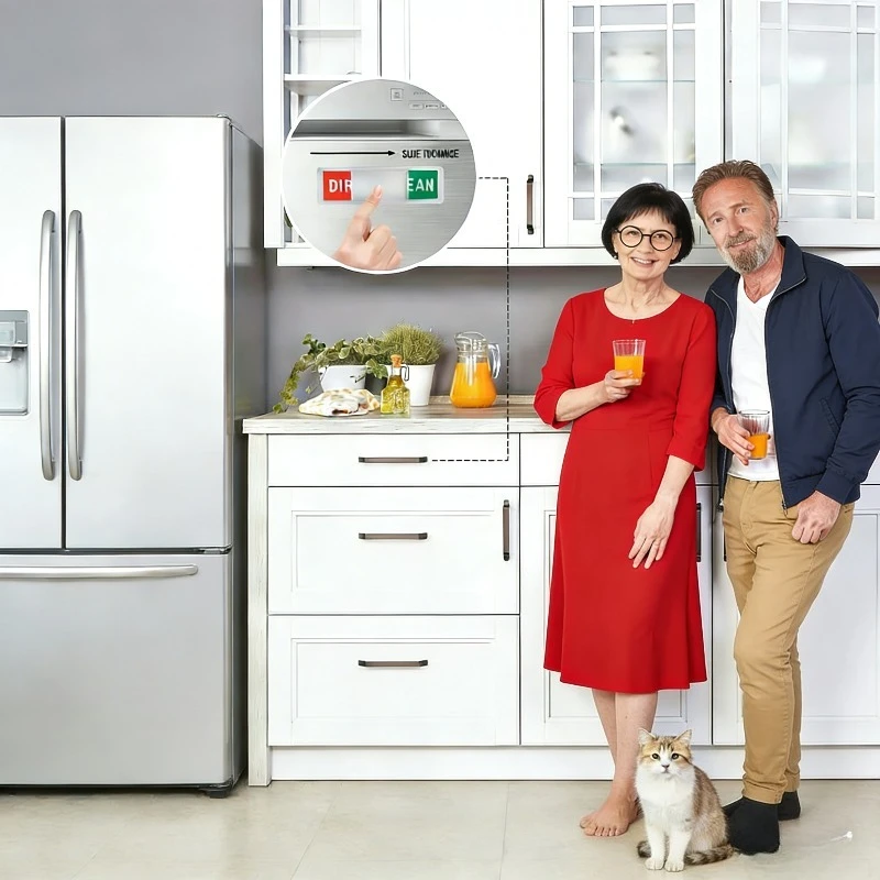 

1 PCs Dishwasher Magnet Clean Dirty Sign for Dishwasher Or Refrigerator, Magnetic Clean Dirty Dishwasher Magnet Indicator Marker