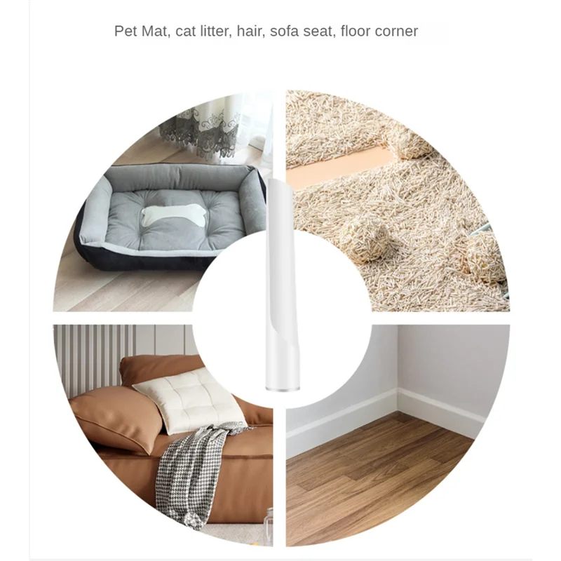 A23Q-Dog Clipper Grooming Kit And Vacuum Pet Grooming Tools, Low Noise Dog Hair Remover Pet Grooming Supplies Cats EU Plug