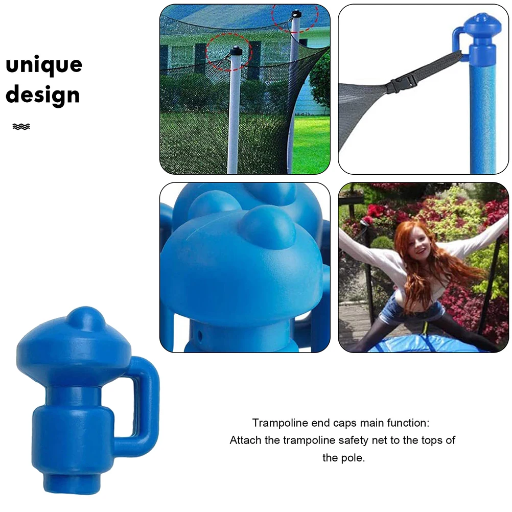 

Trampoline Enclosure Pole Cap 13 Pieces Replacement Parts Small Trampoline Accessories Plastic Caps Protector Kids
