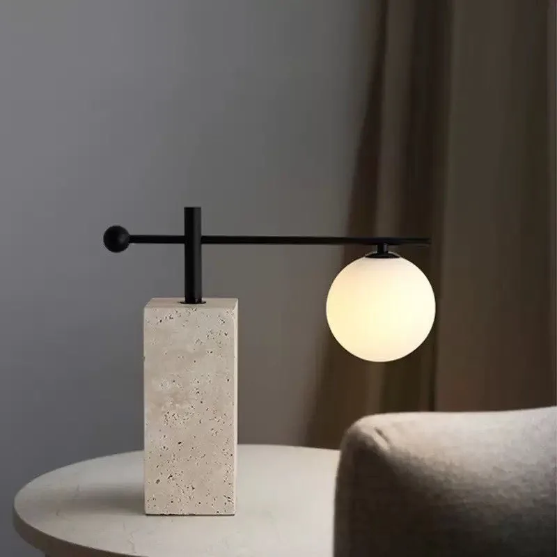 Nordic Minimalist Yellow Cave Stone Desk Lights Bedroom Bedhead Study Room Decoration Art Talb Lamps Creative Lighting Fixtures