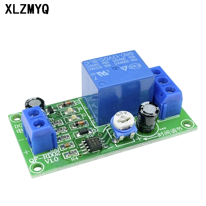 10pcs Time Adjsutable Delay Relay Module NE555 Timming Timer Relay Control Switch Board 12V DC Auto Cut Off Timing Relays