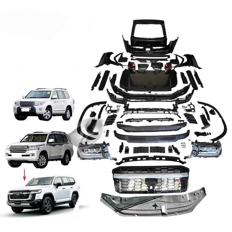Old and new kits for car modification, surround kits