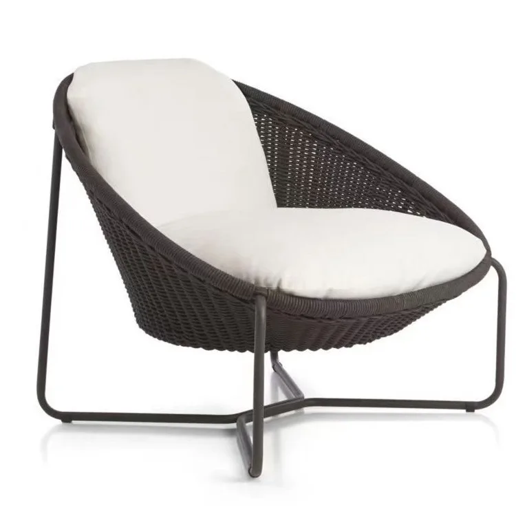 

Nordic Outdoor Sofa Combination Lounge Chair Rattan Wicker Chair Terrace Courtyard Hotel Garden Furniture