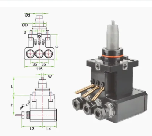 90 Degree Electric Tool Holder One to Three Power Tool Accessories