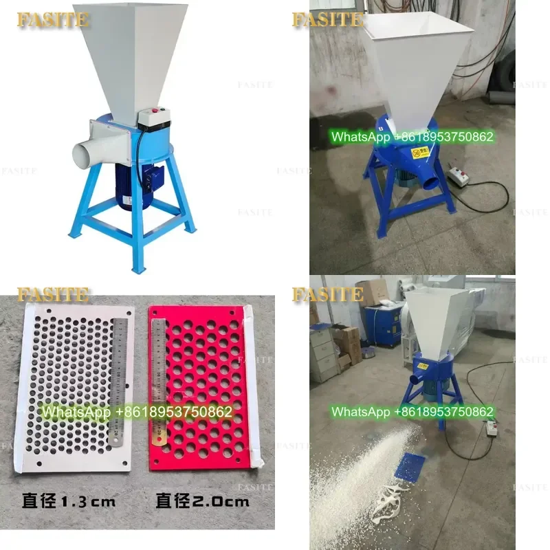 For Automatic Scrap Sponge Shredder PU Memory Foam Crusher Machine High Power Industrial Waste Recycling Tool Efficient