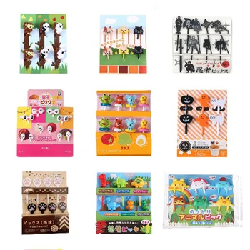 子供の果物のためのハロウィーンのクリスマス親友の食器かわいいミニ箸子供のための食べ物のおすすめ漫画の動物