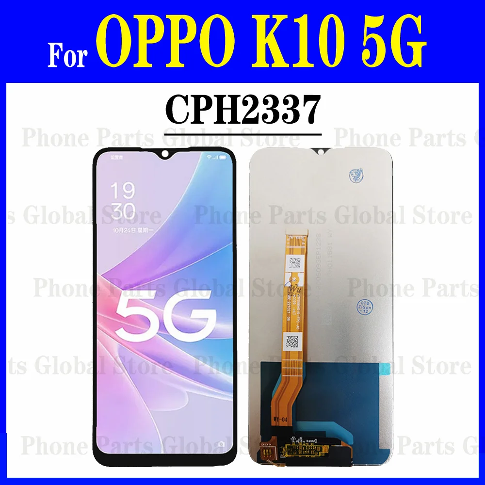 6.56 "display lcd para oppo k10 5g lcd cph2337 tela do painel de toque digitador assembléia substituição para oppo k10 5g peças lcd
