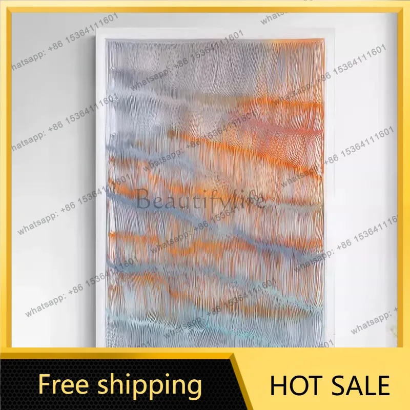 LJY advanced sense three-dimensional paper carving art acrylic installation painting sales department hotel hanging painting