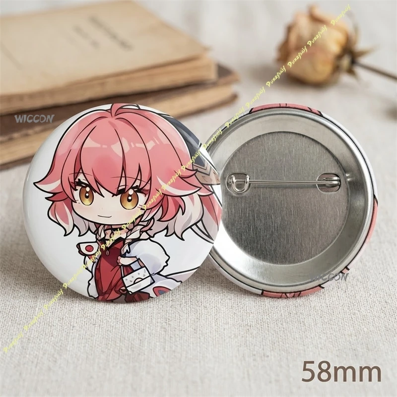Anime Game Wuthering Waves Changli Tin Badge Metal Pin Badge Character Button Pin Decorative Accessory for Fans Collection&Gift