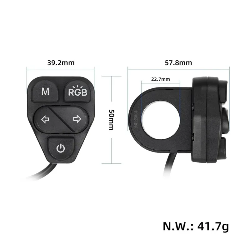 NEW HOT In Stock-Replacement Parts Headlight Turn Signal Horn Switch Button For Kukirin T3 Electric Scooter