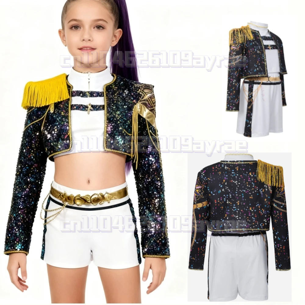 

New 2026 K-Pop Demon Hunters Rumi Cosplay Costume Fancy Dress Idol Zoey Cosplay Set 3D Printed Stage Halloween Clothes Christmas