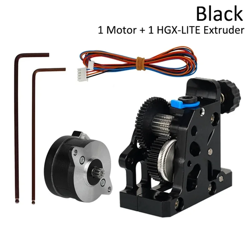 HGX LITE Dual Gear Hard Steel Reduction Extruder Hoge Snelheid Motor Direct Drive Voor Ender 3 V2 CR10 CR10S Voron 3D Printer Onderdelen