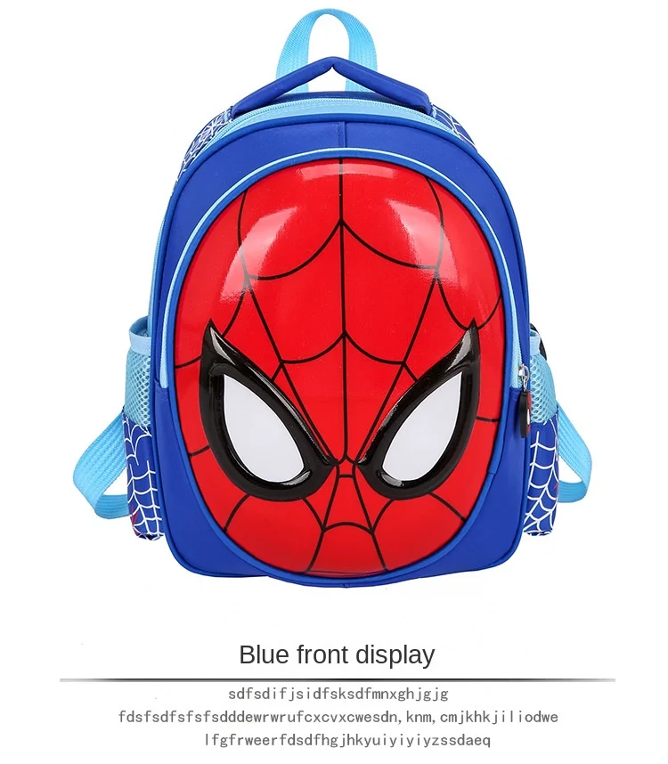 Marvel Boy Kindergarten Backpack Age 3-8 Years Spider Man Sudent Shoulder School Bag Large Capacity Light Kids Gifts Mochilas