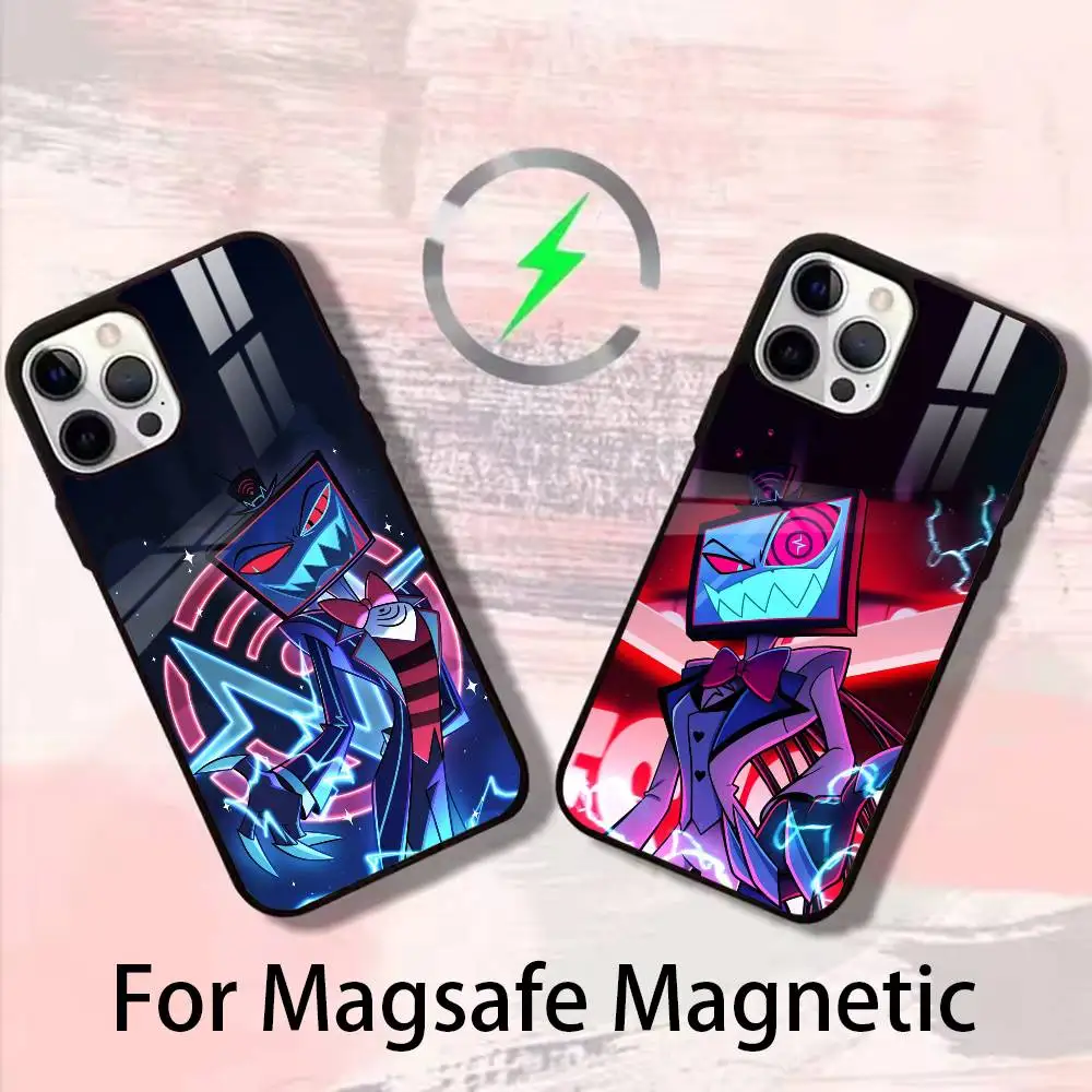 

Icon Vox H-Hazbin Hotel Phone Case For iPhone 17,16,15,14,13,12,Plus,Pro,Max For Magsafe Magnetic Wireless Charge
