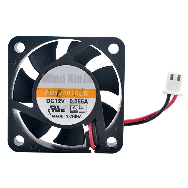 FD124010LB 4cm 40mm fan 40x40x10mm DC12V 0.055A 2pin Dual ball bearing cooling fan for micro device power supply