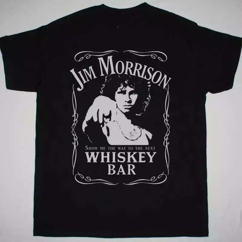 

Jim Morrison Whiskey Bar T Shirt Black All Sizes S To 345Xl