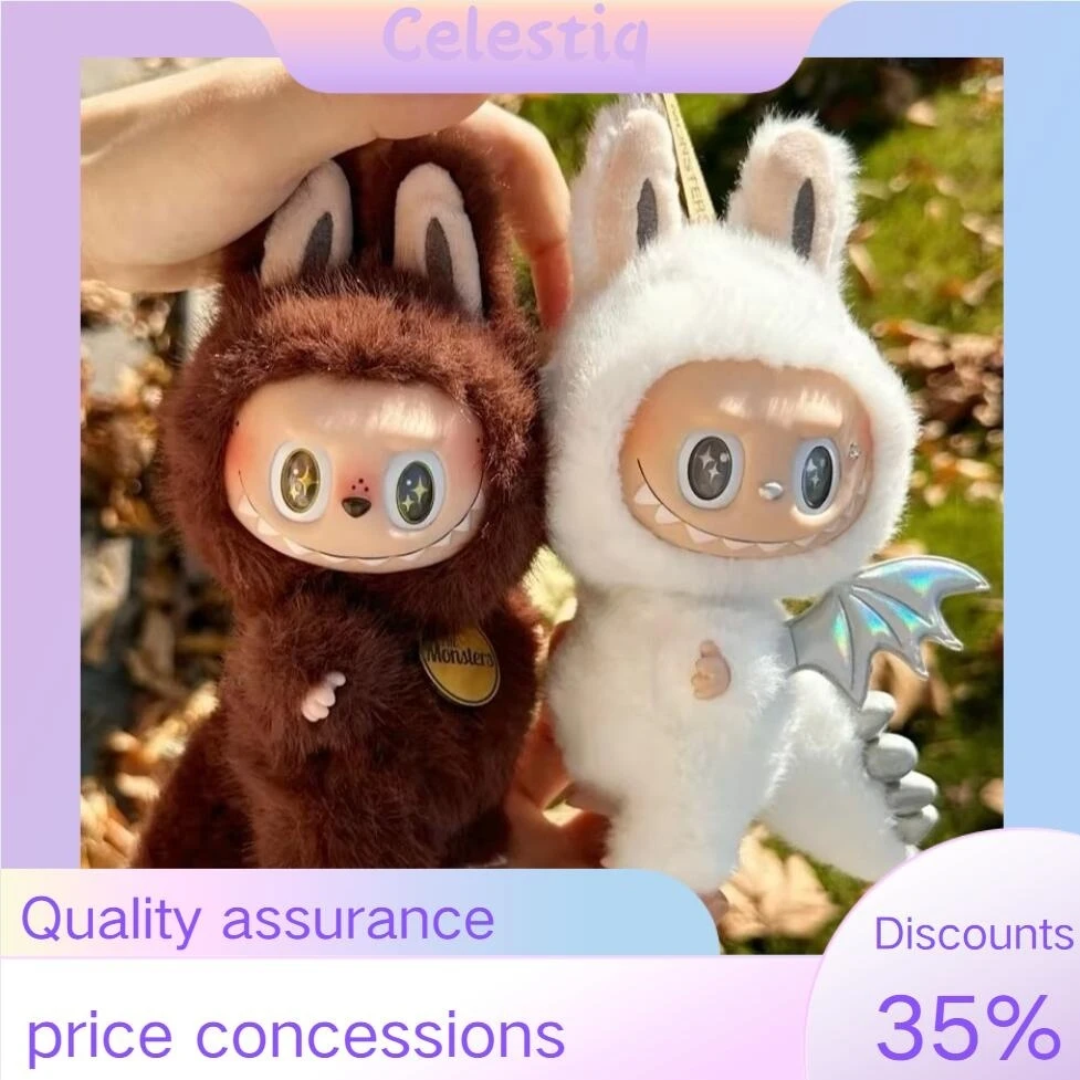 Labubu The Monsters Zimomo Angel Mokoko Creative Change Diy Figure Vinyl Pendant Plush Doll Model Toy Children Birthday Toy Gift