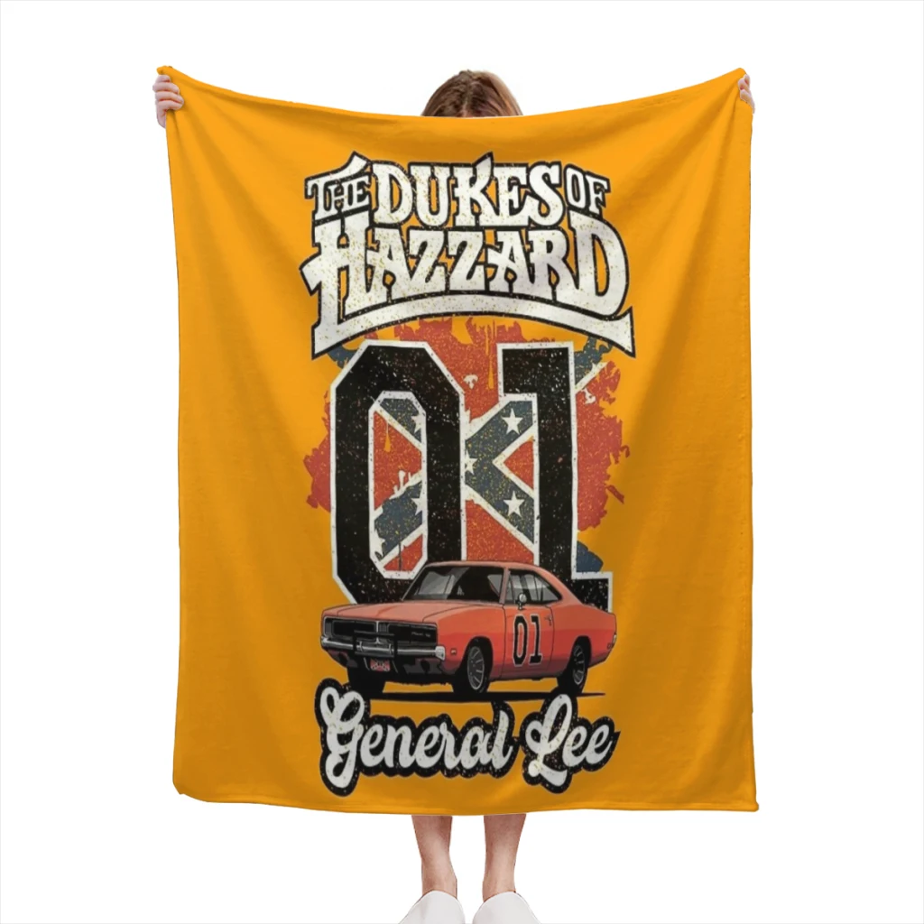 

The Dukes Vintage Summer Blanket Thin Blanket for Couch Sofa Warmth Bed Artificial Flannel Blankets Comfortable