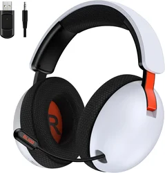PS5, PS4, PC, 휴대폰용 2.4GHz 무선 게임용 헤드셋, 소음 제거 마이크가 포함된 2.4G 3.5mm 유선 Bluetooth 헤드폰