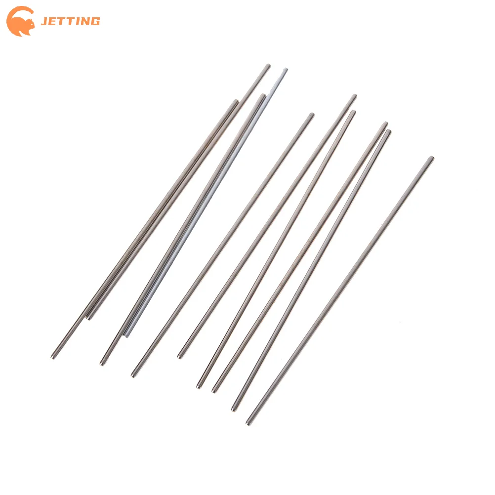 (New) 10Pcs 2*100mm Metal Model Axle Gear Shaft Diameter 2mm DIY Toy Car Accessories