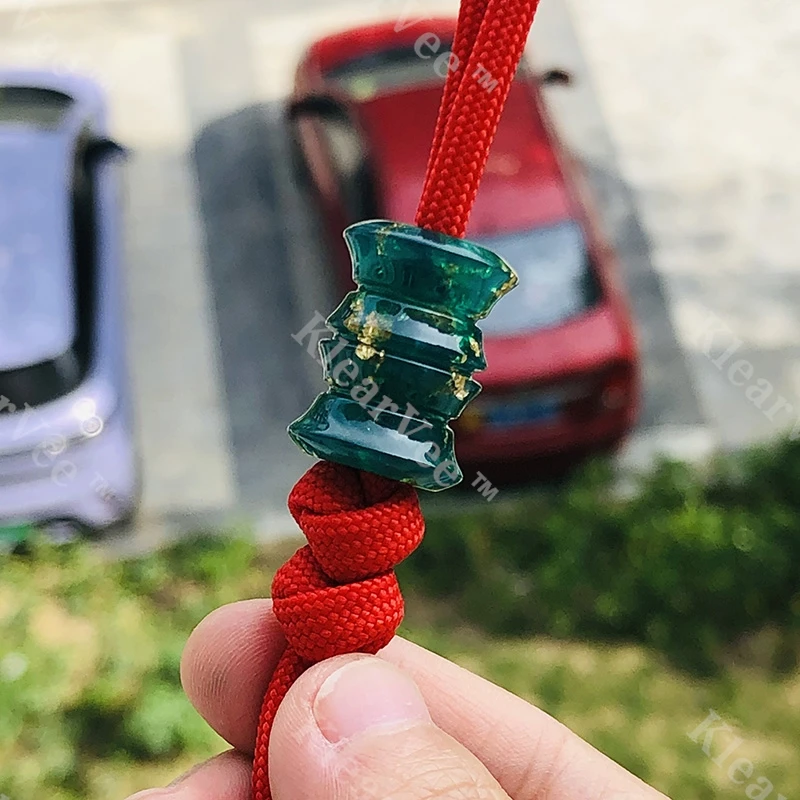 

Смола Золотая Фольга Паракорд Тканый EDC Нож Подвеска Рюкзак Брелок DIY Ювелирные Изделия Бочонок Бусина Складной Нож Орнамент