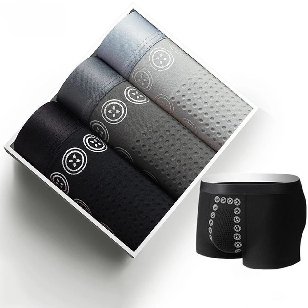 กางเกงชั้นในผ้าไหมบุรุษกางเกงบ็อกเซอร์สีทึบไร้รอยต่อระบายอากาศได้สบาย