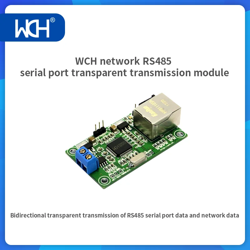 Module de Transmission Transparente Ethernet vers Port Série RS485 et RS232, Prise en Charge de 10/100m, Commutation existent de Ligne MDIX, CH9121