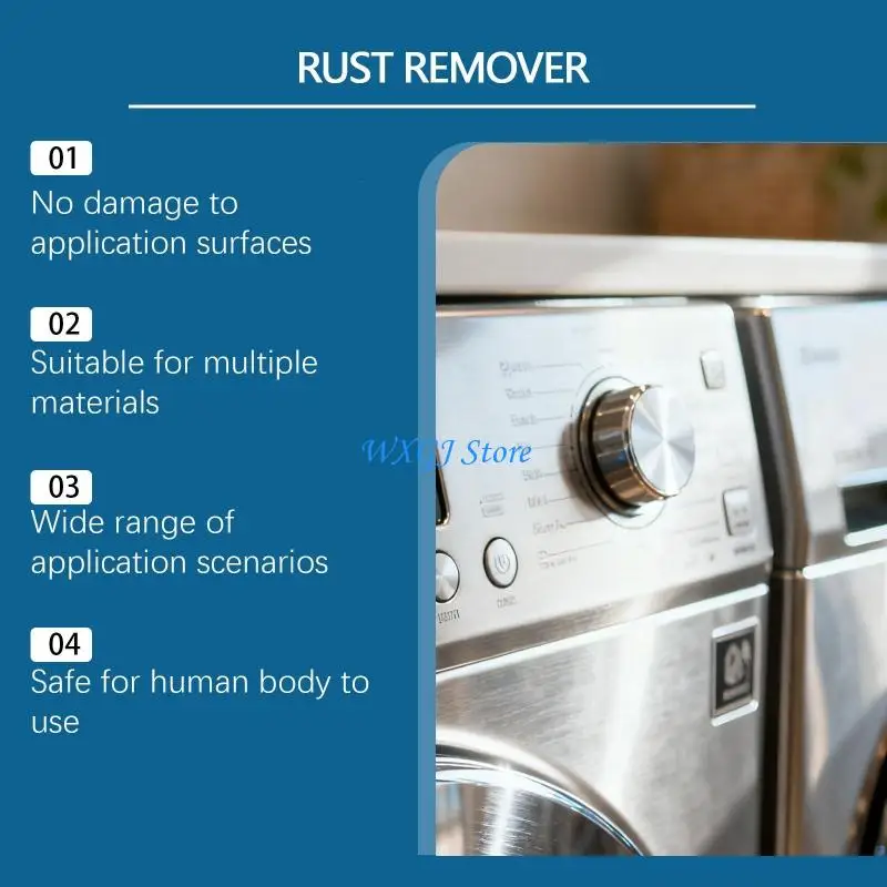 37JE Automobile Metal Rust Removal Sprayer Auto Wheel Parts Paint Antirust Cleaner