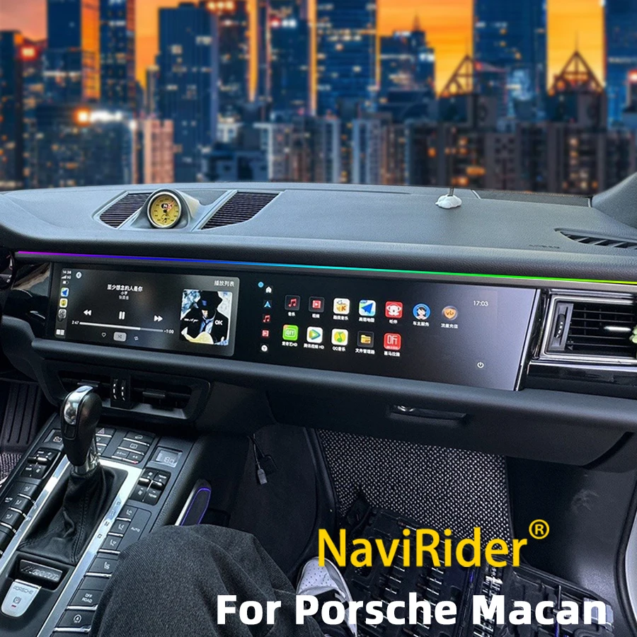 

Двойной Android-экран для Porsche Macan 2014-2017, стерео беспроводной Carplay, GPS-навигация, мультимедийный видеоплеер, головное устройство