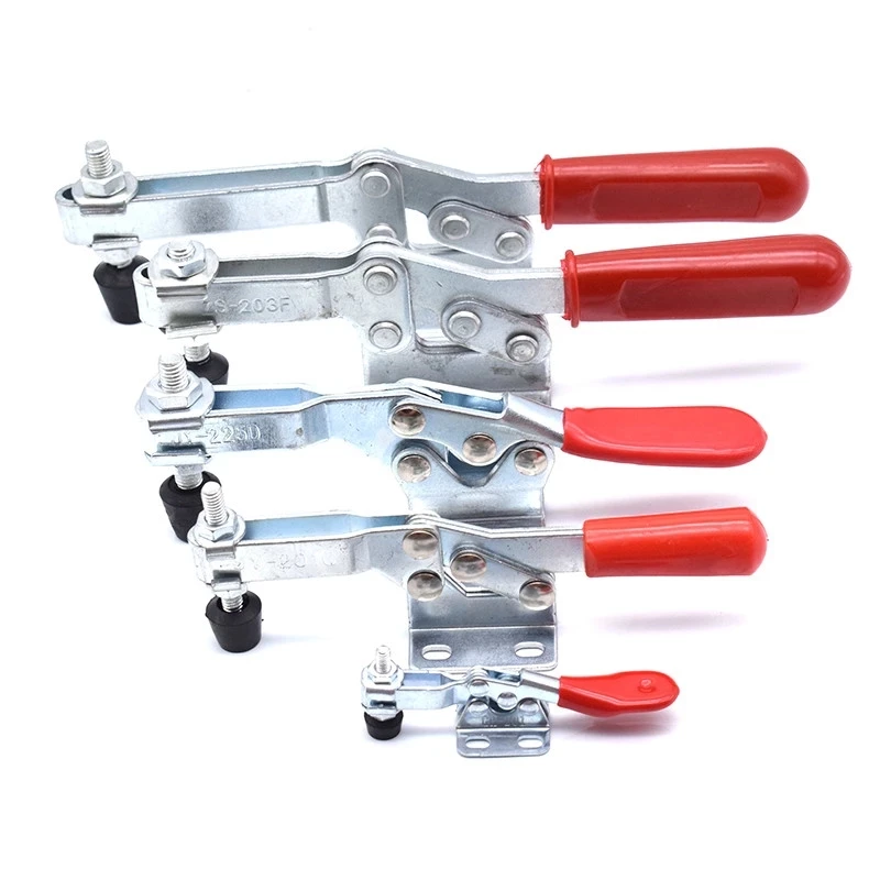 Toggle Clamp 201/201B/201C/225D Heavy Duty Horizontal Quick Release Toggle Clamps Set Clamps Woodworking Hand Clip Tool