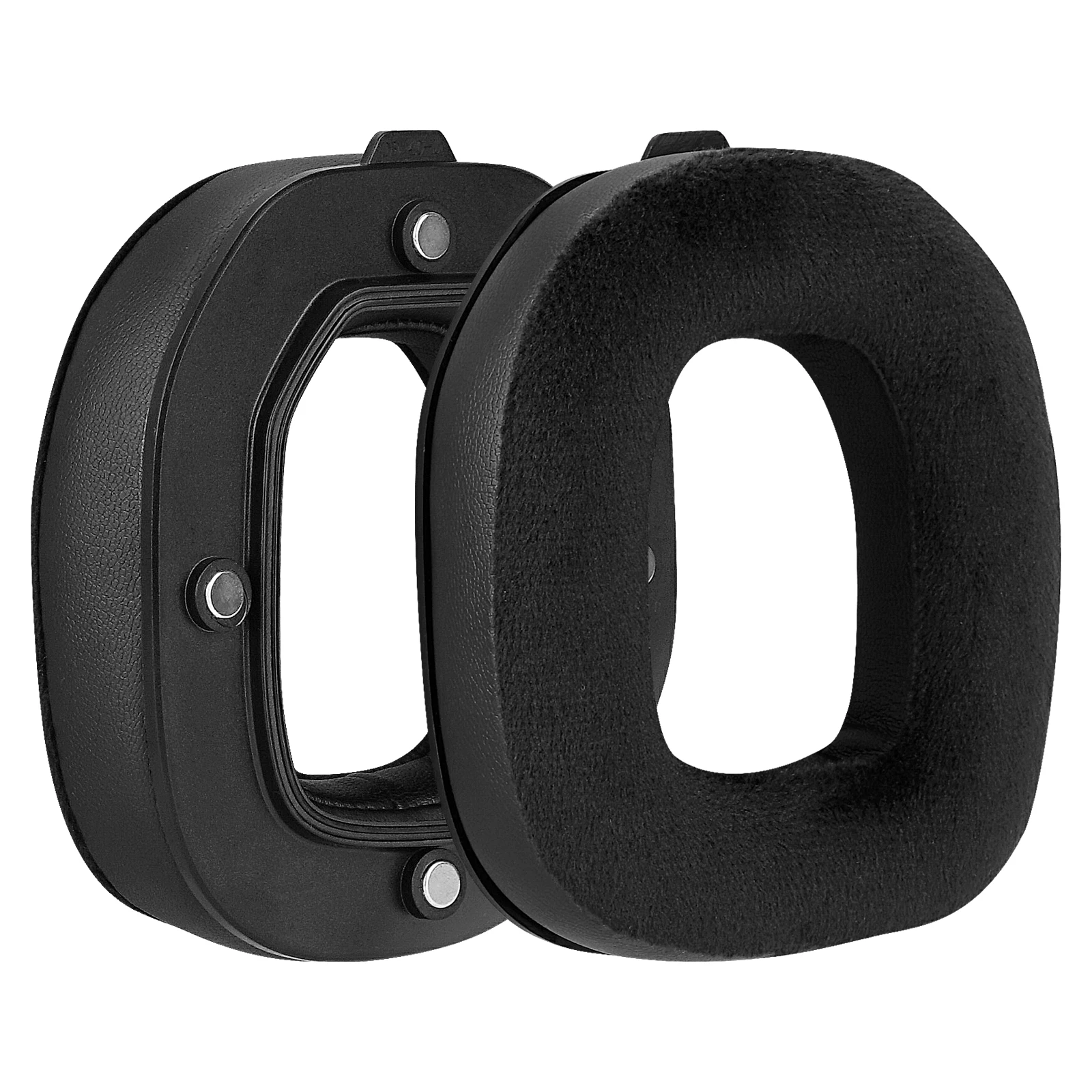 Geekria Comfort Hybrid Velour Replacement Ear Pads for Astro A40 TR Headphones Ear Cushions, Headset Earpads