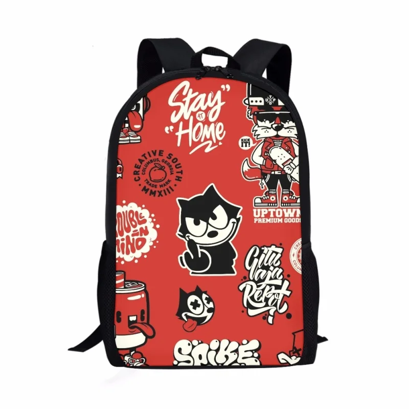 

Graffiti Maker Pattern Pattern School Bag For Children Young Casual Book Bags For Kids Backpack Teens Large Capacity Backpack