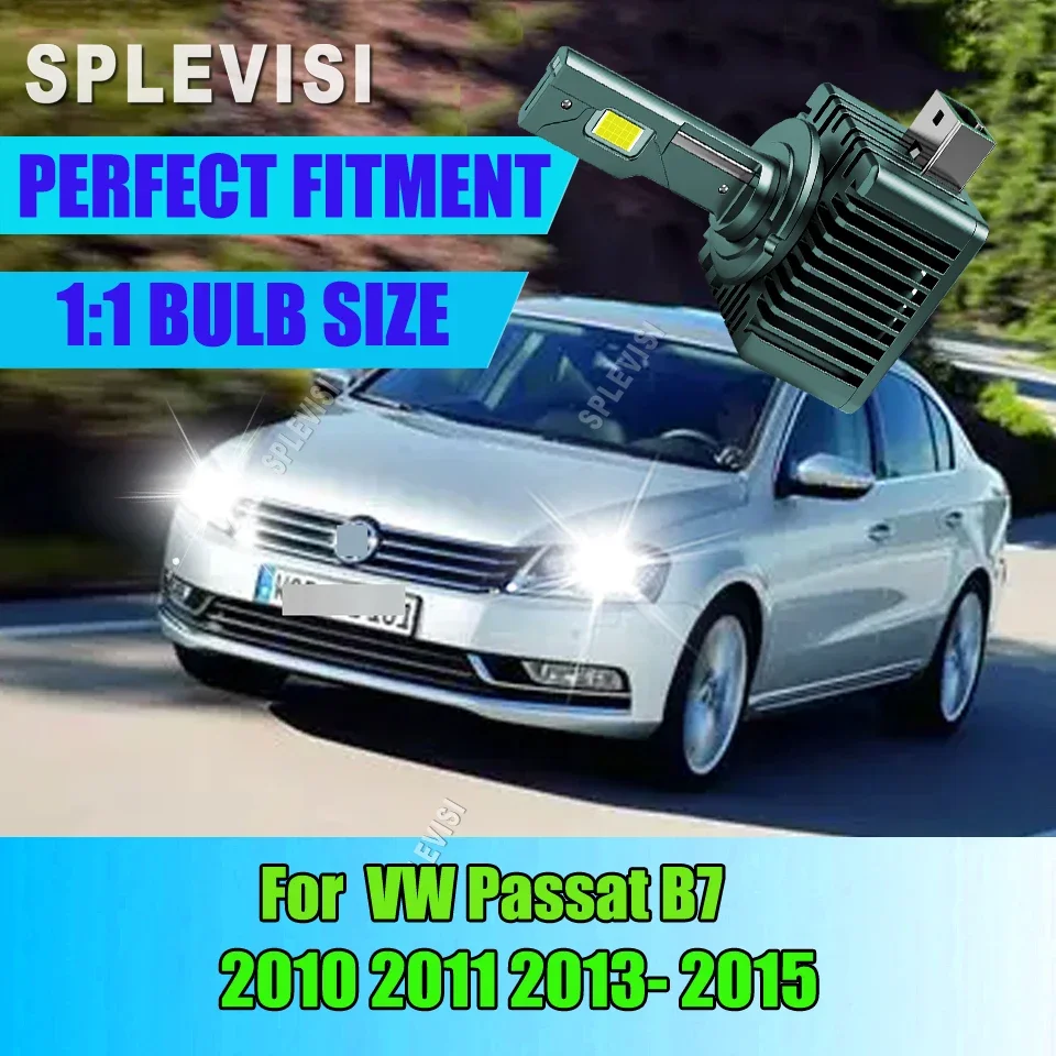 

Мощные светодиодные лампы для фар HID TO LED D3S 6000K, Plug & Play, замена автомобильных фар для VW Passat B7 2010-2015 годов