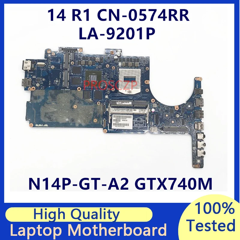 

CN-0574RR 0574RR 574RR Mainboard For DELL 14 R1 Laptop Motherboard With N14P-GT-A2 GTX740M HM87 LA-9201P 100% Fully Working Well