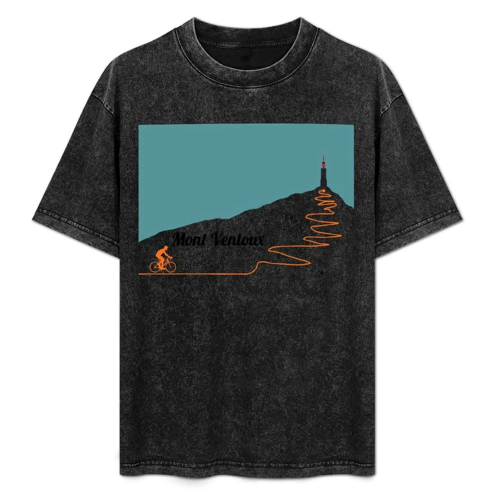 

Mont Ventoux Cycling Artwork T-Shirt baggy shirts anime clothes designer t shirt men