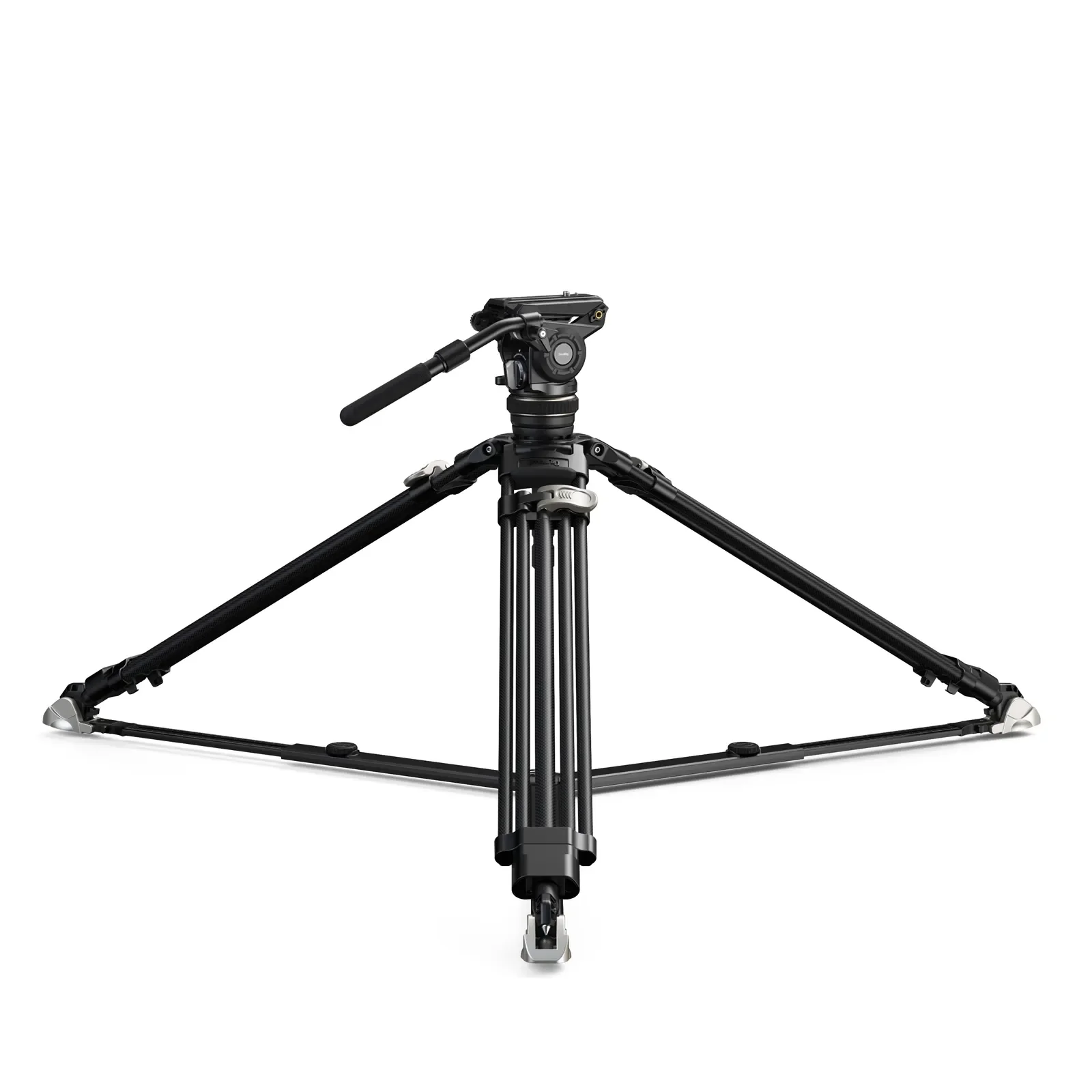 SMALLRIG Heavy-Duty Carbon Fiber Tripod Kit AD-120 58-197cm Height Compatible for DJI RS Series Gimbal Professional Stabilizer