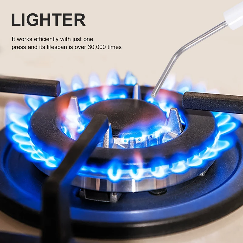 مشعل موقد غاز بلاستيكي 4 قطع طقم شعلة بيزو من نوع الدفع البروبان مع سيراميك ملولب