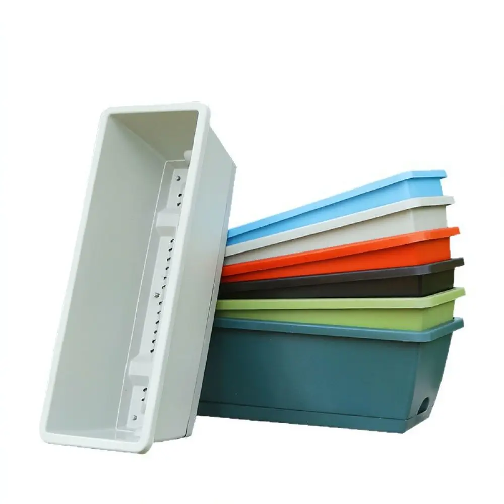 Sturdy Rectangular Growing Box Durable Plastic Planter For Balcony Vegetable Gardening Succulent Flower Nursery Tool