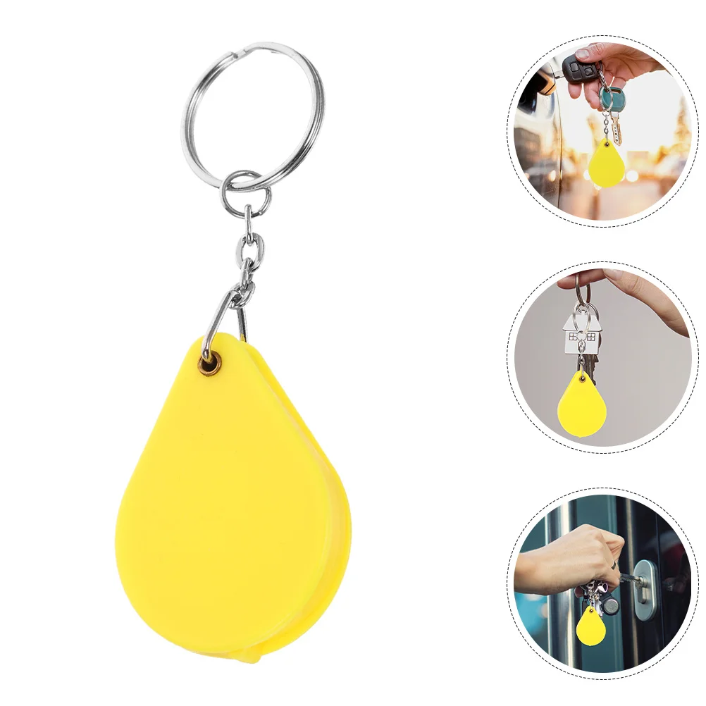 

4pcs Keychain Magnifier Mini Folding Magnifying Glass Portable Pocket Lens For Reading Small Print Map Coin Jewelry Inspection
